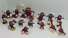 20 VTG California Raisin Toy Figurine Lot Calrab Music Surf Beach 1980&#39;s Props - £19.32 GBP