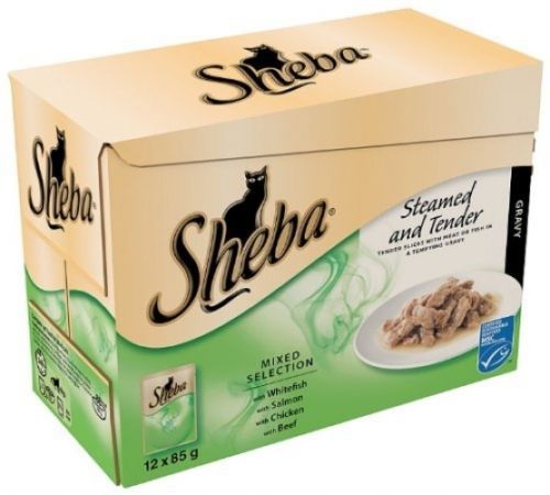  Sheba Cat Food Pouches Mixed Selection In Gravy 12x85g (Pack Of 4, Total 48 - $25.90