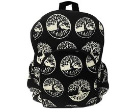 Mia Jewel Shop Tree of Life Large Backpack Nature Print Pattern Adjustable Strap - £27.65 GBP