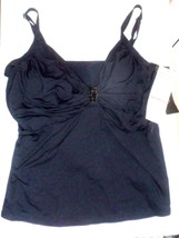 Coco Reef Black Twist Tankini Swimsuit Top Plus Size 22W/44DD-Cup NWT$83 - £46.75 GBP