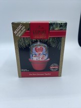 Hallmark ornament 1991 Magic Light and Motion Our First Christmas Together Works - £8.79 GBP