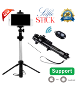 Flexible Tripod Holder Stand Selfie Stick With Bluetooth Remote For Mobi... - $206.52 MXN