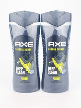 Axe Body Wash Carbon Shower Deep Clean Charcoal Watermint 16 Fl Oz Each Lot Of 2 - $28.98