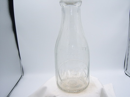 PA2 - 1920&#39;s Mathias Dairy Mahanoy City Littleton Pa 9 3/8&quot; Quart Milk B... - $190.36 MXN
