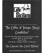 2025  Caffe Siciliano Medium Dark Roast Espresso - Coffee Beans -  8 ozs - $14.80