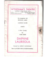 Programme Wyndham&#39;s Theatre Daphne Laureola James Birdie 1951 Laurence O... - £0.77 GBP