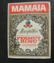 MAMAIA Murfatlar Pink Vermouth Extrafin Murfattar Vermut Wine Ads Label - £7.67 GBP