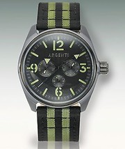 NEW Argenti 0343M Men&#39;s Modernistic Watch Multi-Function Green-Black Chronograph - £36.72 GBP