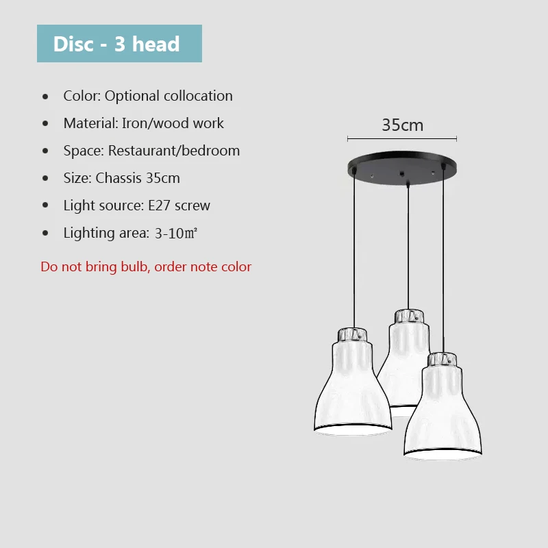  Pendant Lighting Fixture  Kitchen Dining Room Hanging Lamp Luminaire si... - £226.00 GBP