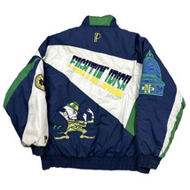 Vintage 90s Notre Dame Jacket Fighting Irish Puffer Size Large ProPlayer - £59.27 GBP
