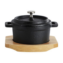 MegaChef Cast Iron 8 Ounce Mini Dutch Oven with Wood Tray - $65.56 MegaChef Cast Iron 8 Ounce Mini Dutch Oven with Wood Tray - $65.56