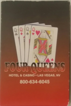 4 QUEENS Hotel &amp; Casino Las Vegas Souvenir Playing Cards, New - £3.10 GBP