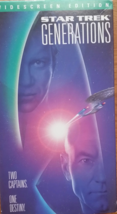 STAR TREK Generations Widescreen Edition VHS 1995 - £2.35 GBP