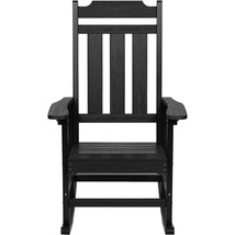 VEVOR Porch Rocker HIPS Outdoor Rocking Chair High Back 1 pcs 400 lbs We... - $173.99
