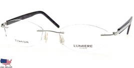 New Lumiere Eyewear Italy 7502 COL.2 Silver Eyeglasses Rimless 52-19-140 B30mm - £50.90 GBP