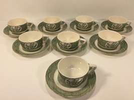 (8) Royal The Old Curiosity Shop Made in USA Cups &amp; Saucers Coffee Tea H... - £31.44 GBP