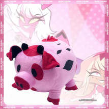 Fat Nuggets Pink Fat Pig Hazbon Hotel Helluva Boss Season Plush doll 18cm toy th - £6.62 GBP