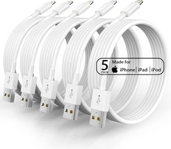 5Pack 10FT AppleMFiCertified iPhoneChargerLongLightningCableFastCharging... - $23.46