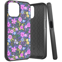 Rugged Heavy Duty Shockproof Case Cover Mystical Floral Bloom For I Phone 13 - £6.12 GBP