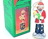 Emmett Kelly Jr. Clown Christmas Ornament Fine Bone China Flambro #9653 ... - $7.97