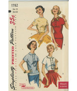 Vintage Junior Misses and Teen Blouses Size 12 Bust 32 UNCUT - €7,78 EUR