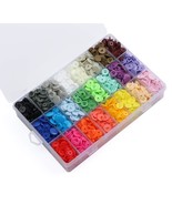 408 Sets Plastic Snap Buttons, No-Sew T5 Snaps With Organizer Storage Ca... - £20.32 GBP