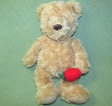 15&quot; Gund Berry Bear Edible Arrangements Stuffed Animal Teddy With Strawberry Toy - £15.64 GBP