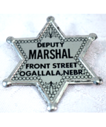 Pinback Button Badge Deputy Marshal Front Street Ogallala, Nebraska - £15.89 GBP