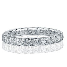 1.32 Karat Rundschliff Diamant Ewigkeit Hochzeitstag Band 18k Weiss Gold - $1,968.15