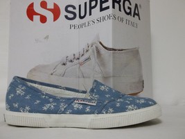 Superga Size 6 M Fantasy Denim Blue Espadrilles New Womens Shoes - £54.61 GBP