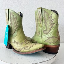 Lane LEXINGTON Womens Cowboy Boots 8 Green Leather Western Style Cowgirl... - $193.05