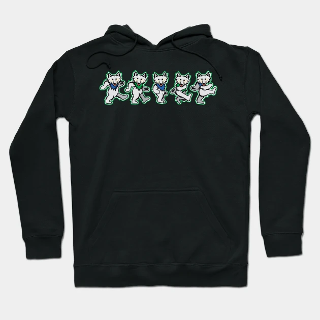 Dancing Grateful Wolves Hoodie - $675.14 MXN