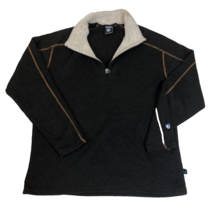 Kuhl Alfpaca Fleece 1/4 Zip Pullover Sherpa Brown Sweater Mens Size XL - £23.29 GBP