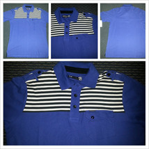 Ecko Blue White Black Polo Shirt Ecko Unltd blue short sleeve polo shirt S-XL  - £17.02 GBP