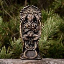 Hand-Carved Dark Oak Statue of Cthulhu – The Unfathomable Entity of Cosmic Dread - £79.91 GBP