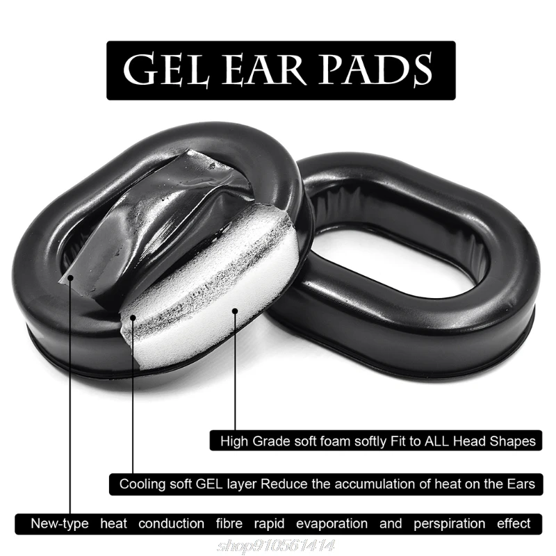 Game Fun Play Toys Replacement Gel Ear Seals Ear Cups Ear Pads Cushion for David - £32.85 GBP
