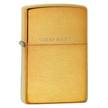 Zippo Brushed Solid Brass Lighter - $64.90