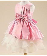 Kids Baby Girl's Tulle Bowknot Sleeveless Princess Party Dresses 130 cm SZ 8-10 - £11.83 GBP