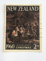 1960 New Zealand Rembrandt Christmas Stamp - £3.99 GBP