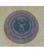 2008 OSU OKLAHOMA STATE vs BAYLOR WOODEN NICKEL STUDENT UNION WOOD COIN ... - £15.86 GBP