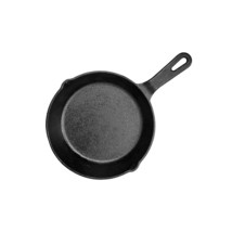 cast iron Pan Skillet non stick frying pan Pre-Seasoned 20CM Dia Long Ha... - $78.02