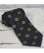 Biri Line Tie Mens Black Bull Motif Taurus  - $19.79