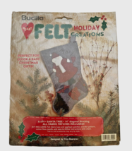 Bucilla Christmas Stocking Kit 83599 Santa Tree Felt  14 in. - £10.06 GBP