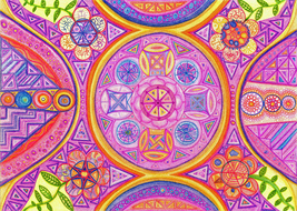 AllenbyArt Wheel of Life Beautiful Artistic Wall Art, Decorative Posters, Decor - £39.74 GBP+
