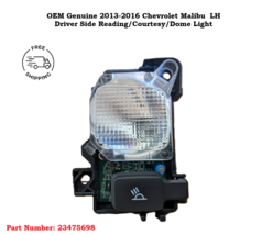 2013-2016 Chevrolet Malibu Left overhead Reading Courtesy Dome Light 234... - $516.08 MXN