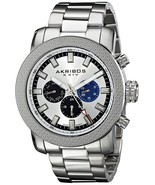 Akribos XXIV Men&#39;s AK684SS Grandiose Swiss Quartz Multifunction Silver-t... - $149.35 CAD