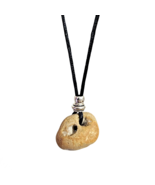 Hag Stone Pendant Necklace Crick Odin Stone Water Elemental Stone &amp; Bag ... - $20.14