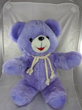 Purple Bear Plush Sits 18 Inch Snowflake Nose Tb Trading Co Stuffed Animal Toy - $16.95