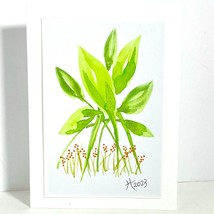 Watercolor Art Handmade Original Greeting Card and Envelope Suitable for Framing - £10.34 GBP