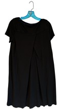 J. Jill Wearever Dress Size S Black Jersey Short Sleeve Pleat Back - $21.99